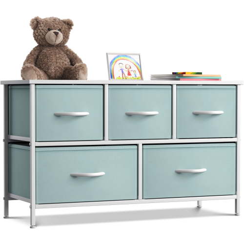 Sorbus Dresser with 5 Drawers - Furniture Storage Chest for Kid’s, Teens, Bedroom