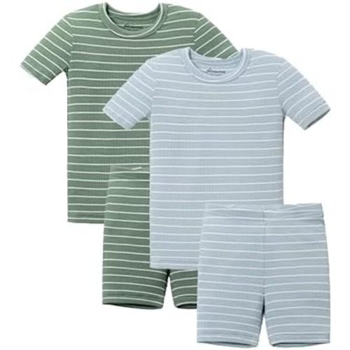 AVAUMA Stripe Pattern Baby Boys Girls Pajama Set Kids Toddler Snug fit Ribbed Sleepwear pjs for Daily Life Style