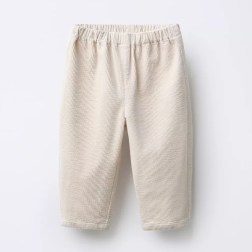BAGGY CORDUROY PANTS - Ecru | ZARA United States