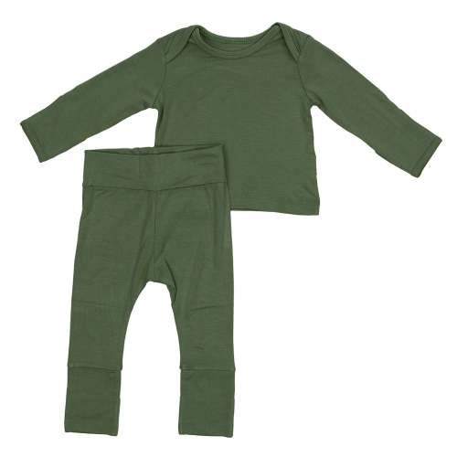 Larkspur Baby | Romper Pajamas | Infant PJ Set in Olive – Larkspur Baby Outlet