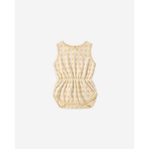 Cinch Playsuit Butterscotch Grid