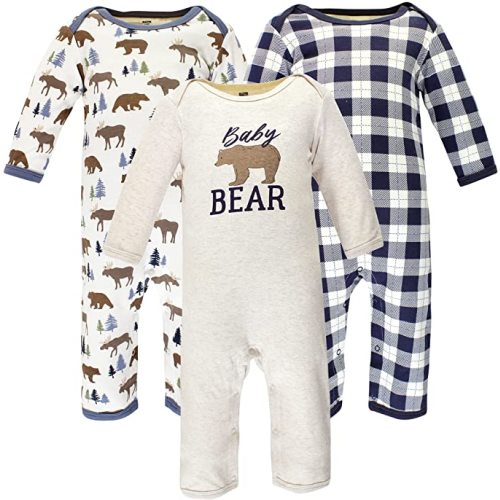 Hudson Baby Unisex Baby Cotton Coveralls - 3-6 Months