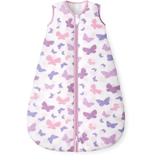 Yoofoss Baby Sleep Sack 0-6 Months, 1.5 Tog Baby Wearable Blanket with 2-Way Zipper, 100% Cotton Organic Fabric Winter Infant Sleeping Sack, Warm Soft Comfy