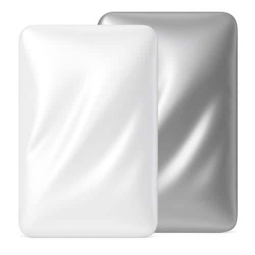 Satin Bassinet Sheet 2 Pack, Great for Baby Hair, Soft Silk Feeling Sheet for Rectangle Cradle Bassinet Mattress Pad, for Boys Girls Gift Newborn and Infant(White & Gray)