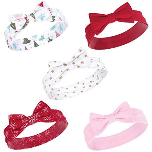 Hudson Baby Cotton and Synthetic Headbands, Size 0-24 Months
