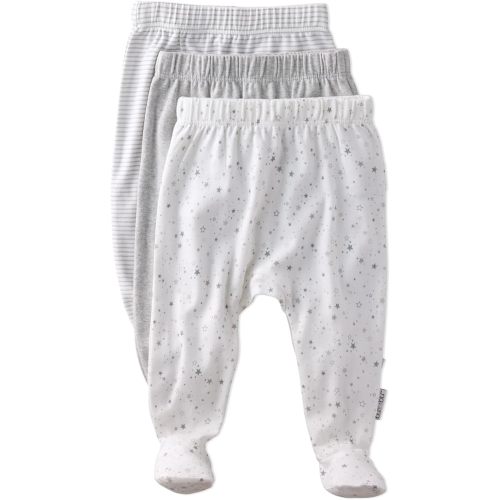 Baby Fallon 3-Pack Footed Pants 100% Organic Cotton Bottoms for Baby Boys & Girls