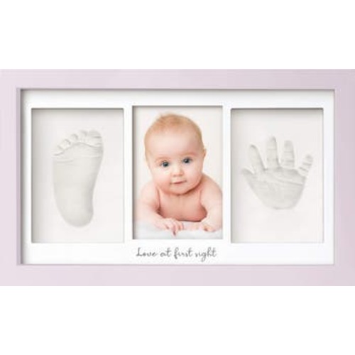 Baby Handprint & Footprint Keepsake Duo Frame