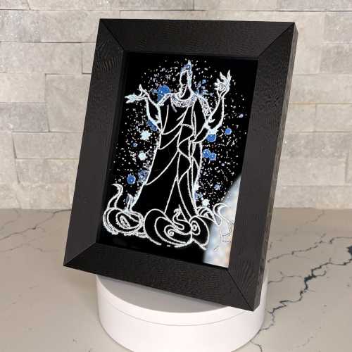 Textured Acrylic Hades Art, Hercules Underworld Villain Decor (5x7, 8x10, 12x16)