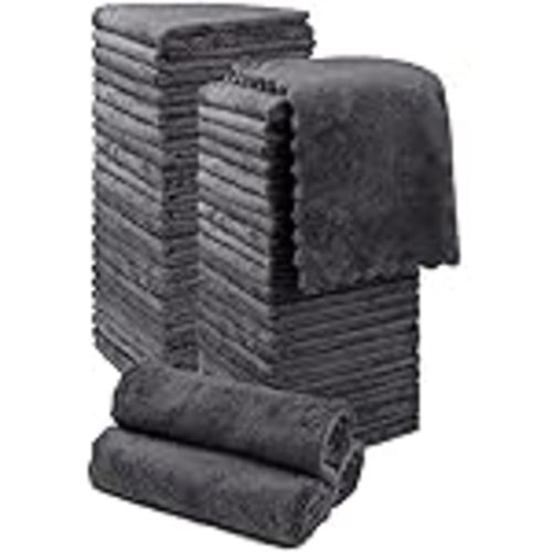 Amazon.com: MOONQUEEN Ultra Soft Premium Washcloths Set - 12 x 12 inches - 24 Pack - Quick Drying - Highly Absorbent Coral Velvet Bathroom Wash Clothes - Use as Bath, Spa, Facial, Fingertip Towel (Grey)