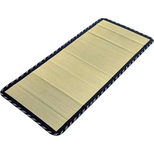 MIINA Japanese Traditional Igusa (Rush Grass) Tatami Mattress, Sleeping Mat, Japanese futon Mattress, Goza Mat (Twin, Natural) 35” X 79”
