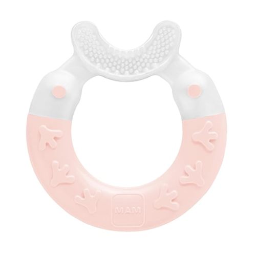 Bite & Brush Teether, Girls 3+ Months, 1-Count, Pink