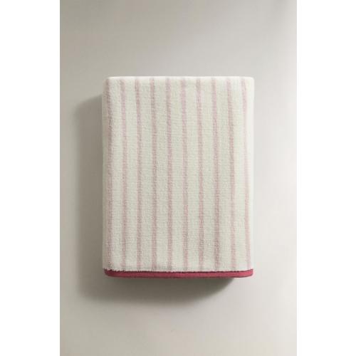 KIDS’ REVERSIBLE STRIPED BATH TOWEL - Pink | ZARA United States