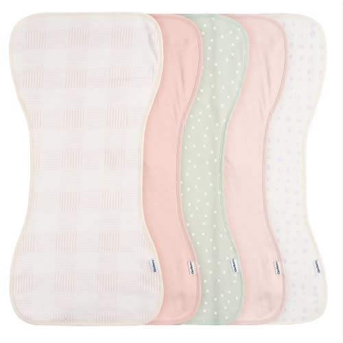 5-Pack Baby Girls Pink Plaid Jersey Burp Cloths – Gerber Childrenswear