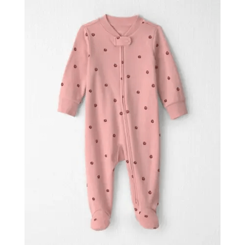 Baby Girl Organic Cotton Sleep & Play Pajamas in Apples - Little Planet | Carter's