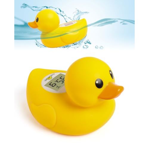 Baby Bath Thermometer Pregnancy and Newborn Classical Duck Baby Water Thermometer for Bathtub,Temp Alert Bath Temperature Toy