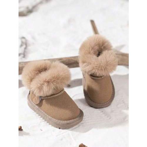 Baby Snow Boots Infant Winter Warm Fur Lined Anti-Slip Sole Toddler First Walker Cold Weather Booties | SHEIN USA