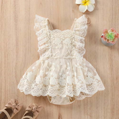Baby Girls Sets Clothing Spring Summer Solid Color Sleeveless Jumpsuits & Rompers Clothes Daily-Wear
