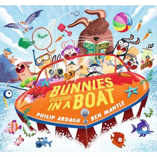 Bunnies in a Boat: (A Rhyming Adventure of Mischief, Friendship, and High-Seas Fun for Toddlers, Preschoolers, and Kindergarteners) (Sunny Town Bunnies)
