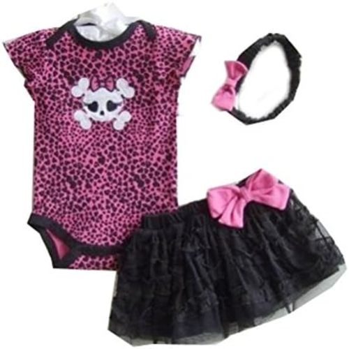 Litte Diva Skull Tutu Set -