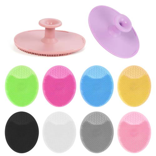 10 PCS Soft Silicone Face Scrubber Exfoliating Brush, Baby Bath Brush, Facial Cleanser for Deep Skin Care