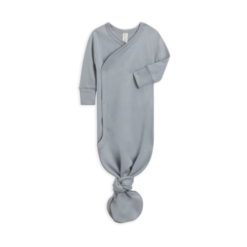 Organic Newborn Kimono Gown - Mist, 0-3m