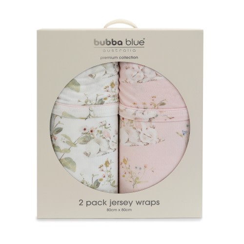Bubba Blue Jersey Wrap 2 Pack Sleeping Bunny