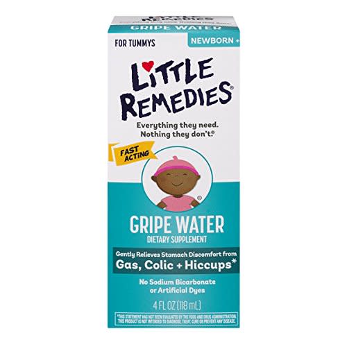 Little Remedies Gripe Water-No Alcohol, Sodium Bicarbonate, Artificial Color & Gluten Free-Safe for Newborns-4 oz Bottle - 4 Ounce (1 Count)