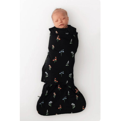 Sleep Bag Swaddler in Midnight Wildflower 1.0