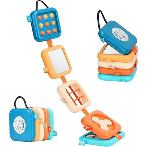 Busy Board for 1 Year Old, Travel Toys for Toddler 1-3, Montessori Busy Board Busy Cube, Toys Gifts for 1 Year Old Boy Girl