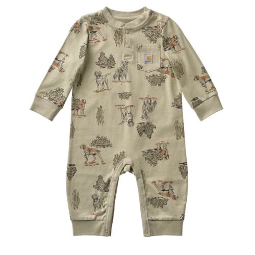 Boys' Long Sleeve Dog Print Coverall (Baby) | Carhartt