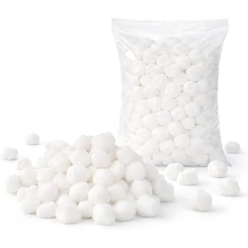 NOLITOY 400 Count Jumbo Cotton Balls Bulk, Soft & Absorbent Pure Cotton Balls for Face, Gentle Makeup Remover & Nail Cleaning, Multi-Purpose for Skincare, Baby Nursery & DIY Crafts