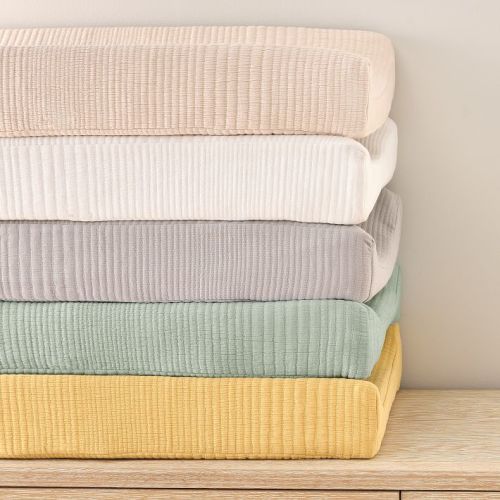Organic Cotton Matelasse Changing Pad Cover