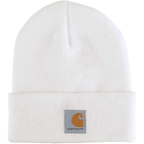 Carhartt Unisex Baby Knit Beanie Cuff Hat, Marshmallow (Toddler),One Size