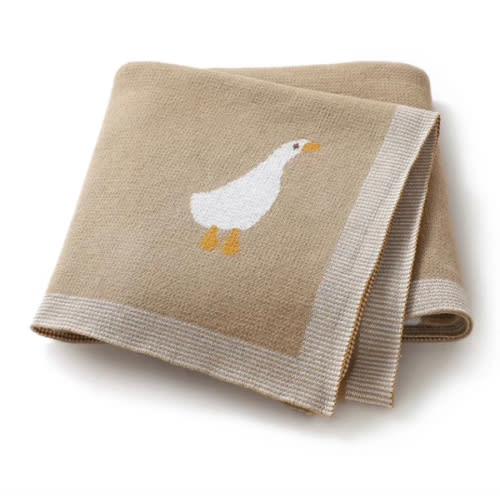 Goose Knitted Blanket