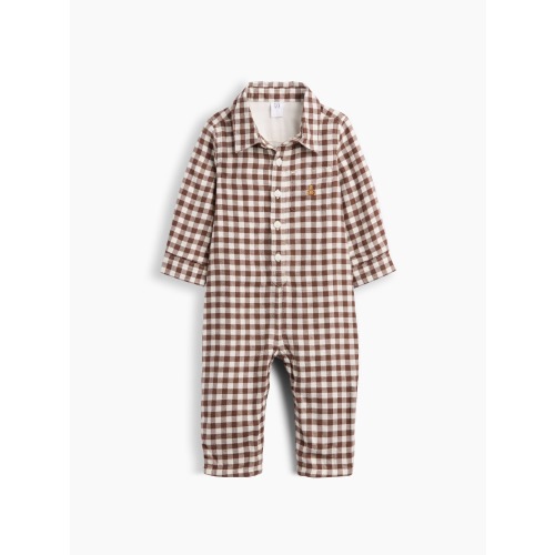 Baby Gingham Flannel One-Piece