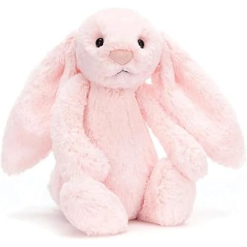 Jellycat Bashful Pink Bunny Medium - L: 9cm x W: 12cm x H: 31cm