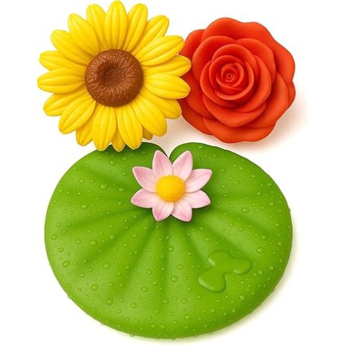 SplashEZ Mold Free Bath Toys for Kids & Toddlers | No Hole Baby Bath Toys | No Mold Floating Flowers for Bathtub Water Pool Shower Infants Babies Ages 0 1 3 6 12 18 Months | 3 pcs Lily Sunflower Rose
