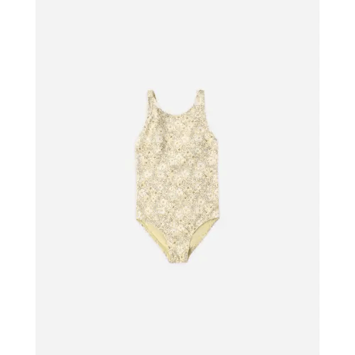 6-12 Months Lemon Meadow Scrunch One-Piece Baby Swimsuit