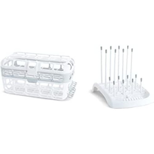 Munchkin® FoldTM Countertop Baby Bottle Drying Rack, High Capacity Dishwasher Basket, 1 Pack