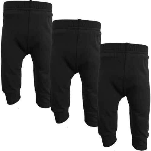123 Bear Infant and Toddler Soft Cotton Spandex Boys and Girls Pants Multipacks