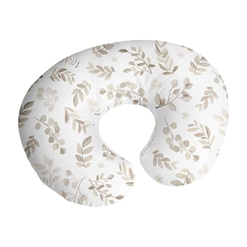 Sweet Jojo Designs Vintage Floral Boho Nursing Pillow Cover Breastfeeding Pillowcase for Newborn Infant Bottle Breast Feeding Pillow NOT Included Blush Pink Yellow Green Bohemian Shabby Chic Farmhouse