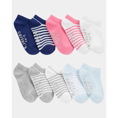 Toddler Girl 10-Pack No-Show Socks | Carter's