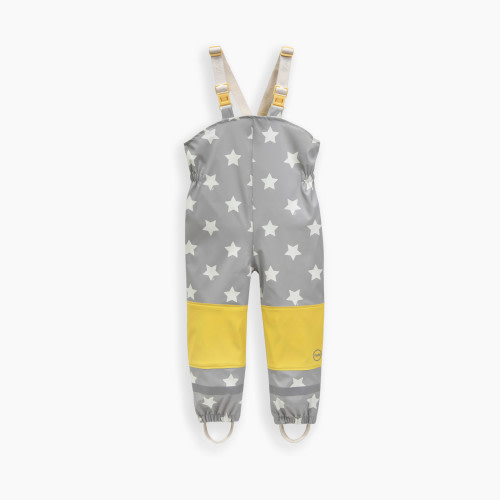 7AM Enfant Rain Suspender Pants - Print Star Yellow, 18-24 M