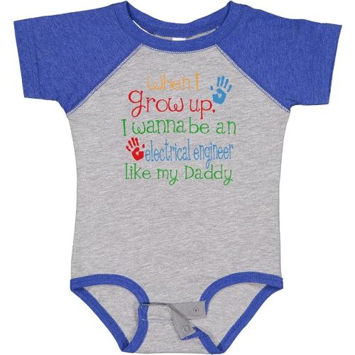 inktastic Electrical Engineer Like Daddy Baby Bodysuit