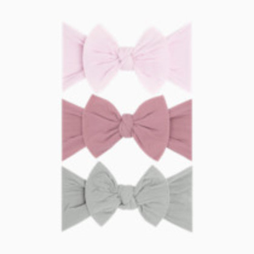 Baby Bling Classic Knot Headband Set (3 pack) - Primrose/Mauve/Grey