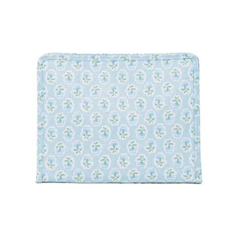 Roadie Large Zip Pouch Petite Fleur Blue