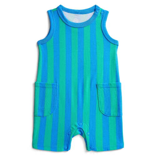 Wonder Nation Baby Boys' Striped Tank Romper, Sizes 0M-24M