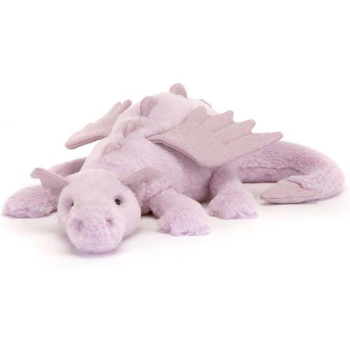 Jellycat Lavender Dragon Stuffed Animal, Large 19.5 inches | Mythical Plush Toy | Classic Children's Gift