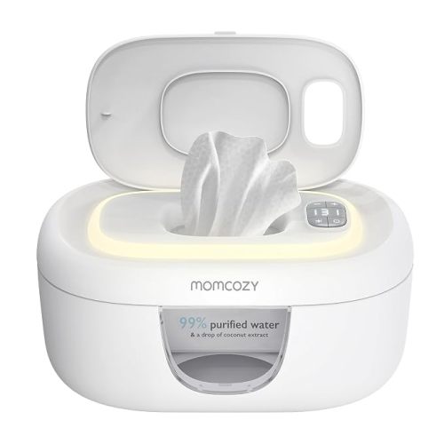 Momcozy Baby Wipe Warmer, Innovative Spring Design,Large Capacity Dispenser