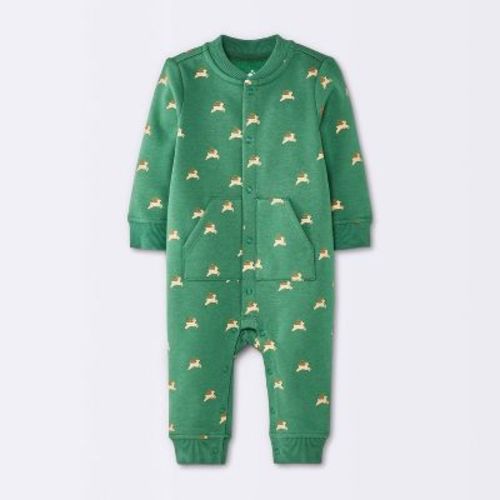 Baby Holiday Sweatshirt Romper - Cloud Island™